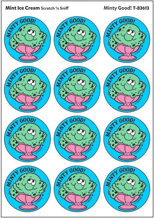 Minty Good! Mint Ice Cream Scratch 'n Sniff Stinky Stickers+é-«