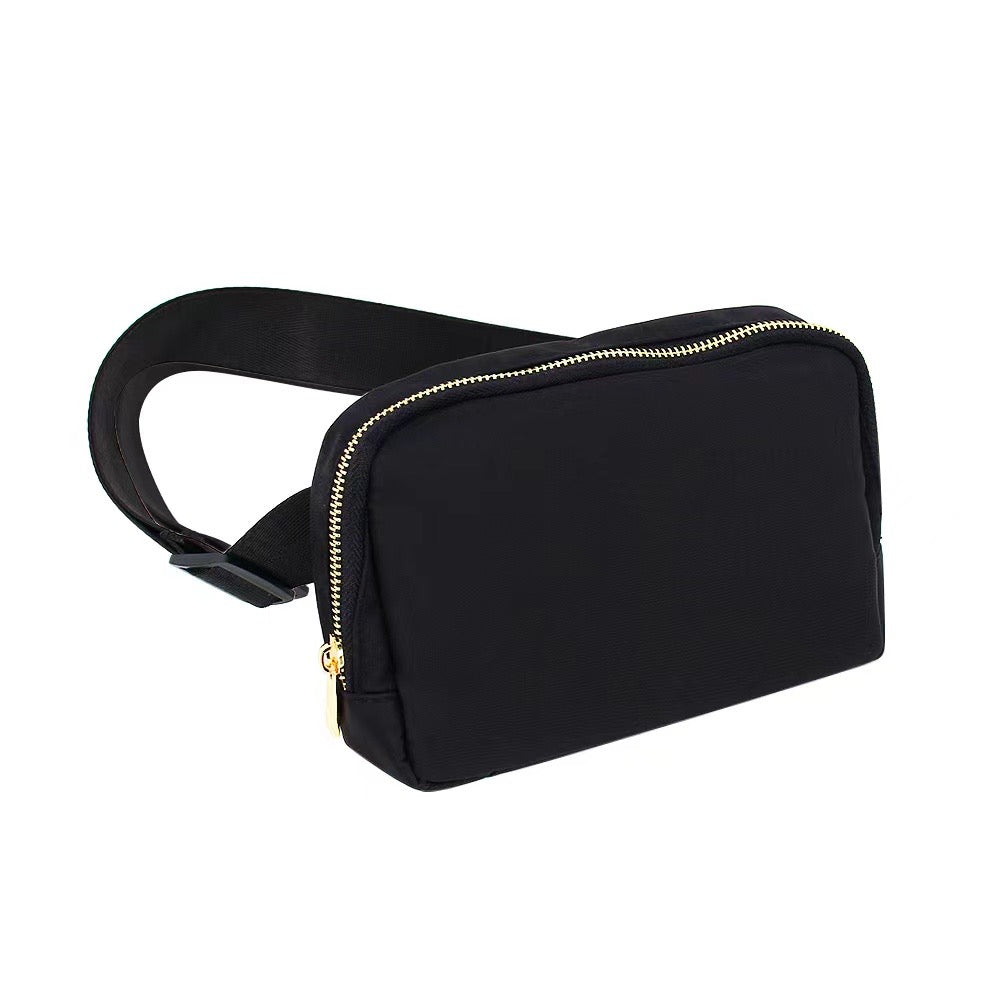 Varsity Black Waist Pack