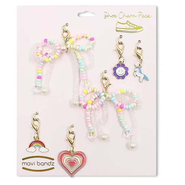 Rainbow Shoe Charms