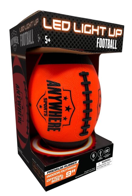 Glow Lightup Football 6in