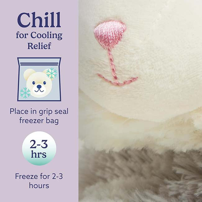 Warmies Laying Gray Cat