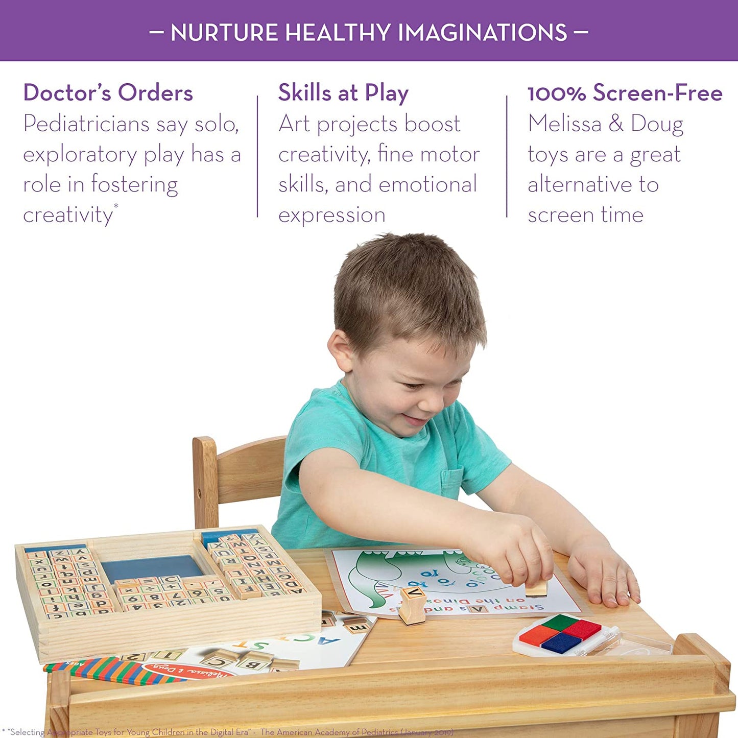 Wooden Abc Act Stamp Set