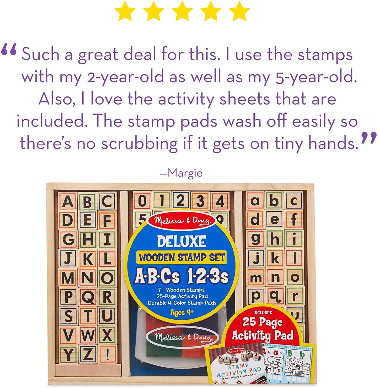 Wooden Abc Act Stamp Set