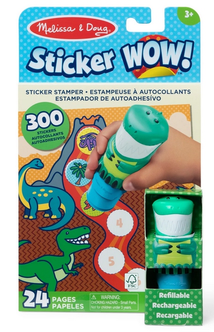 Sticker Wow!+ógçp-Ó Activity Pad & Sticker Stamper - Dinosaur