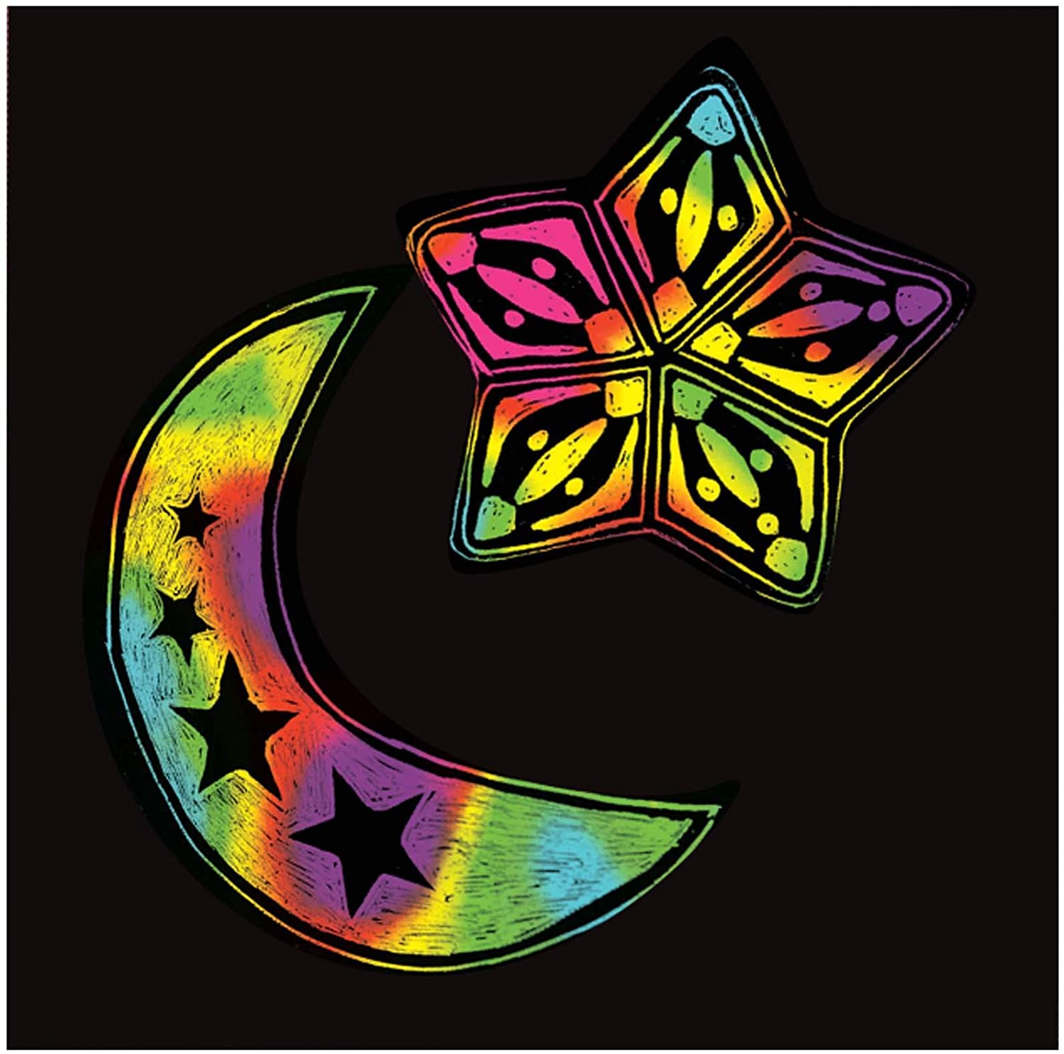 Rainbow Mini Scratch Art