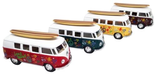 Vw Classic Bus with Surfboard