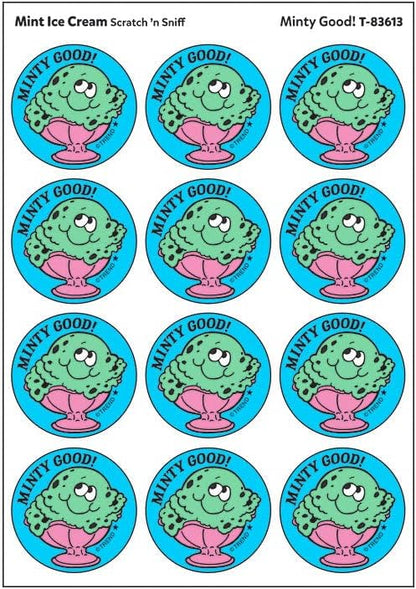 Minty Good! Mint Ice Cream Scratch 'n Sniff Stinky Stickers+é-«