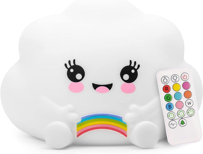 Lumipets+é-« Kawaii Cloud with Remote - Children's Nursery Touch Night Light