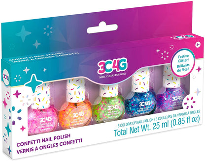 Confetti Nail Polish 5pk