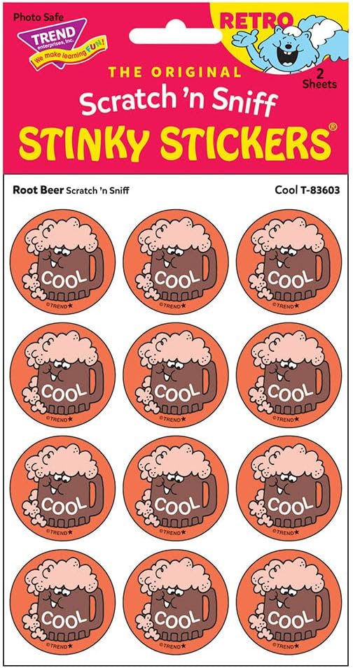 Cool, Root Beer Scratch 'n Sniff Stinky Stickers+é-«