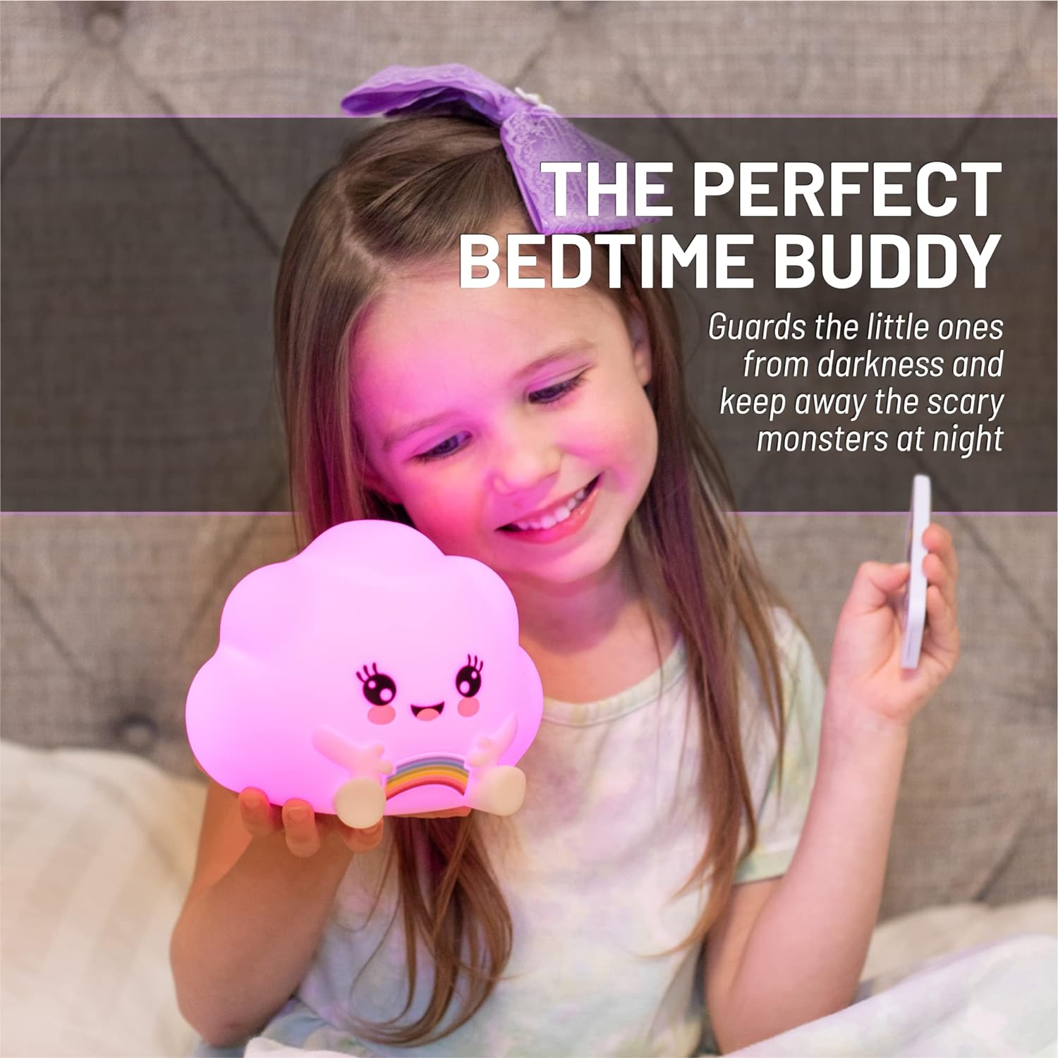 Lumipets+é-« Kawaii Cloud with Remote - Children's Nursery Touch Night Light