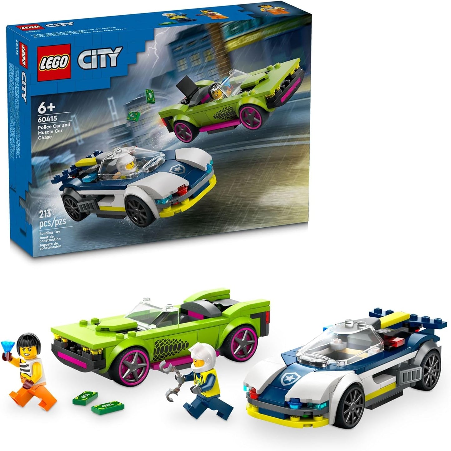 Police Car and Muscle Car