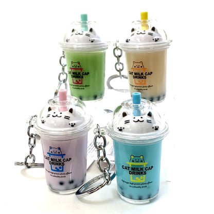 Boba Tea Cat Charm Keyrin-2