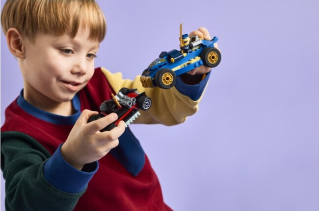 Lego+é-« Ninjago Rogue Vs. Drix Race Car Duel