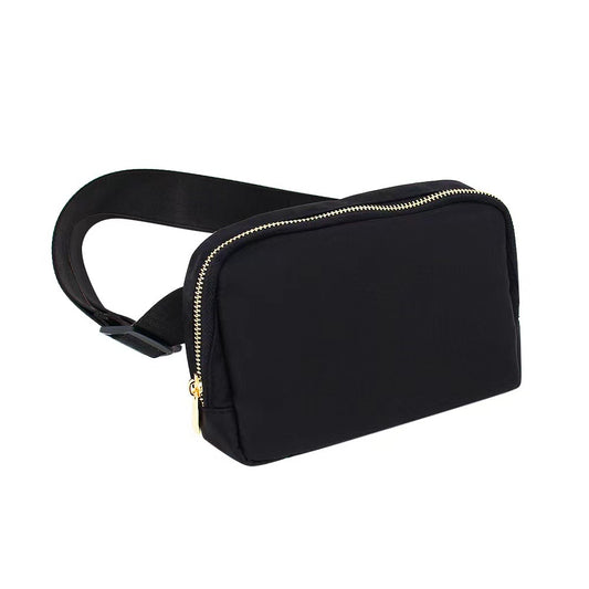 Varsity Black Waist Pack
