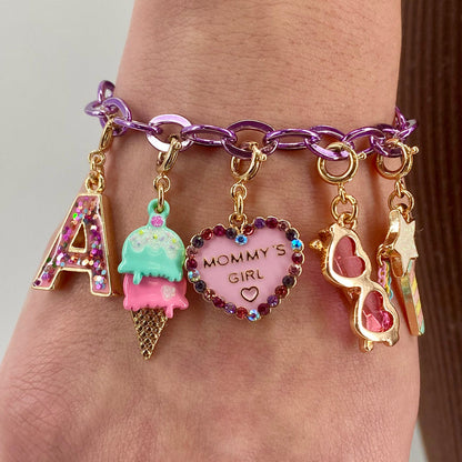 Charm It! Bracelet Chain Purple-2