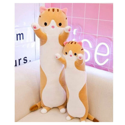 Long Orange Tabby Cat Pillow