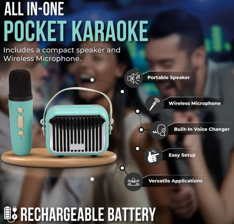 Mini Karaoke Teal