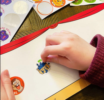 Wild! Blueberry Scratch 'n Sniff Stinky Stickers+é-«