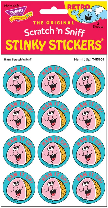 Ham IT Up! Ham Scratch 'n Sniff Stinky Stickers+é-«