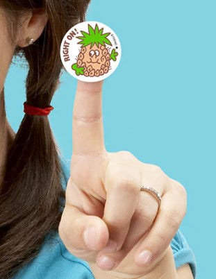 Right On! Pineapple Scratch 'n Sniff Stinky Stickers+é-«