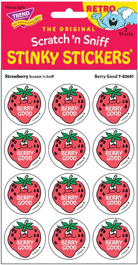 Berry Good! Strawberry Scratch 'n Sniff Stinky Stickers+é-«